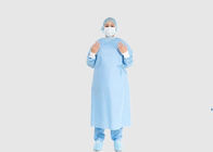 Vestidos quirúrgicos estéril respirables, vestido azul del teatro de operación disponible proveedor