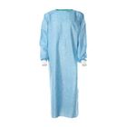 Los vestidos azules estáticos antis del aislamiento, los vestidos quirúrgicos estéril hicieron punto/puño del algodón proveedor