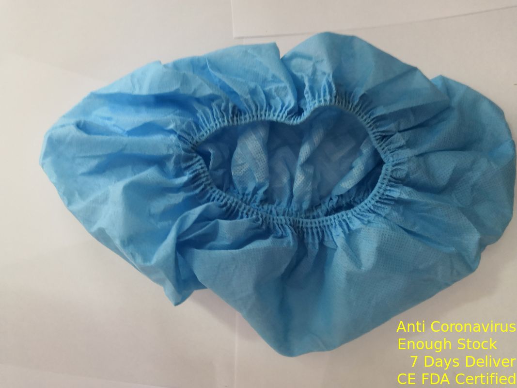 Cubiertas disponibles del zapato quirúrgico de la prueba del polvo, cubiertas disponibles azules claras del pie proveedor
