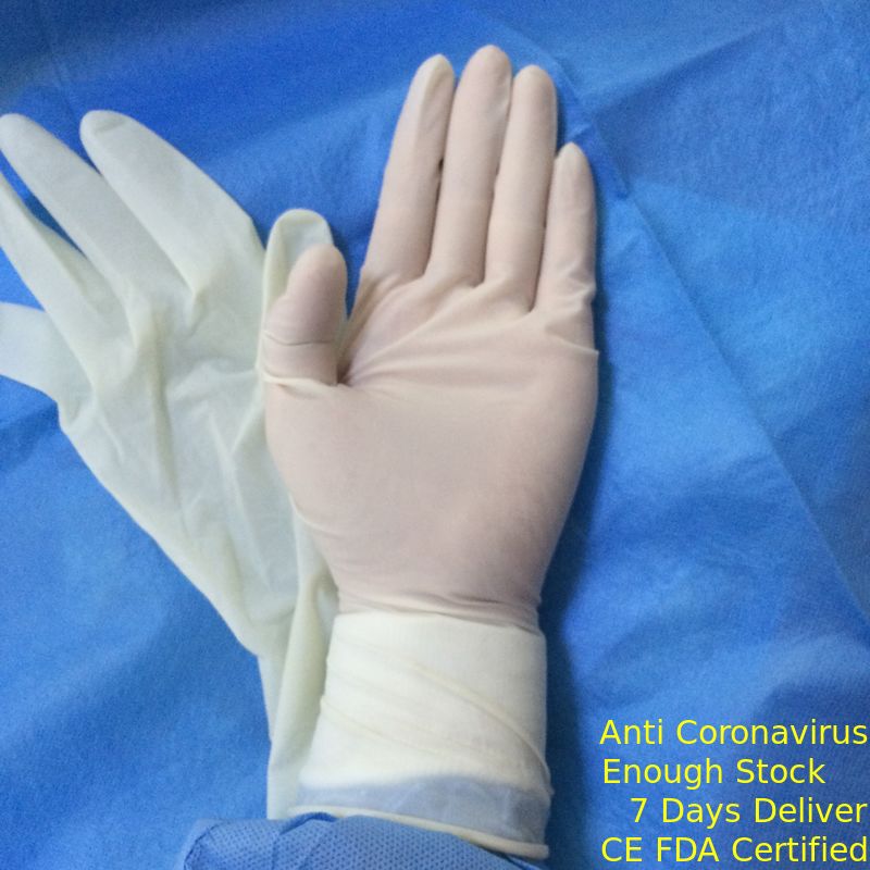 Fácil libre del látex del 100% del polvo quirúrgico disponible estéril natural de los guantes a Pierce proveedor
