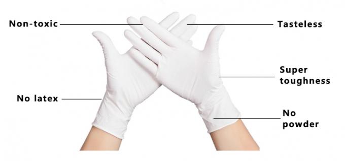 Guantes médicos de la seguridad del resbalón del vinilo del examen disponible resistente del látex