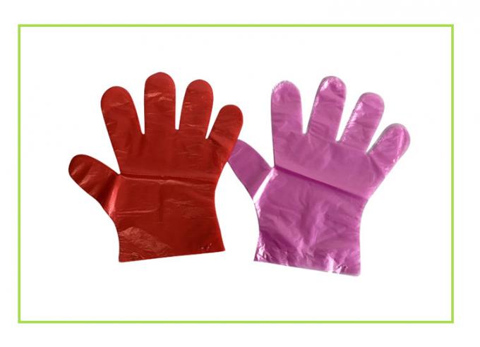 Guantes disponibles resistentes impermeables del plástico de polietileno para la categoría alimenticia