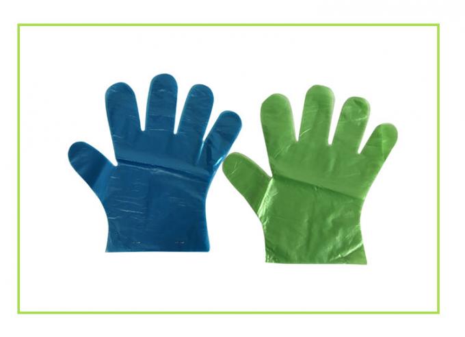 Guantes disponibles resistentes impermeables del plástico de polietileno para la categoría alimenticia