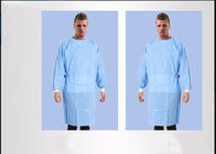 Vestido quirúrgico disponible de la sensación suave, guardapolvos disponibles azules no tóxicos proveedor