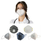 Máscara de respiración industrial a prueba de polvo de la máscara plegable amistosa FFP2 de la piel con la válvula proveedor