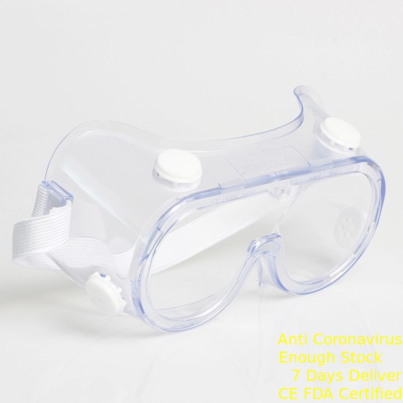 Color transparente material de la cirugía de las gafas de seguridad de la PC disponible del PVC para el hospital proveedor