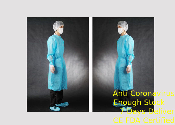 Vestido quirúrgico disponible modificado para requisitos particulares SMS del tamaño a prueba de polvo ningún estímulo a la piel proveedor