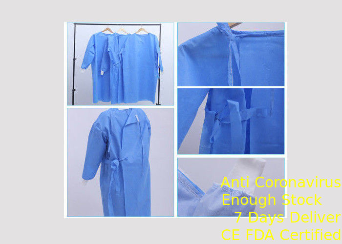 Vestido quirúrgico impermeable S-3XL reforzado de DDisposable para la seguridad médica protectora proveedor